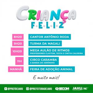 Imagem da notícia ÉAMANHÃ: CRIANÇA FELIZ NO PARQUE DO RIO JAÚ
