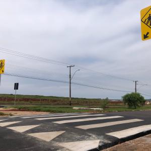 Imagem da notícia PREFEITURA CONCLUI INSTALAÇÃO DE QUATRO FAIXAS ELEVADAS