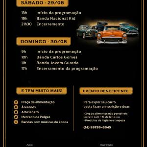 Imagem da notícia ENCONTRO DE CARROS ANTIGOS: FIM DE SEMANA DE MUITA MÚSICA, HISTÓRIA E NOSTALGIA!