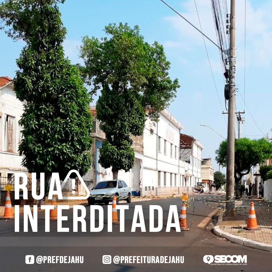RUA AMARAL GURGEL SEGUE INTERDITADA