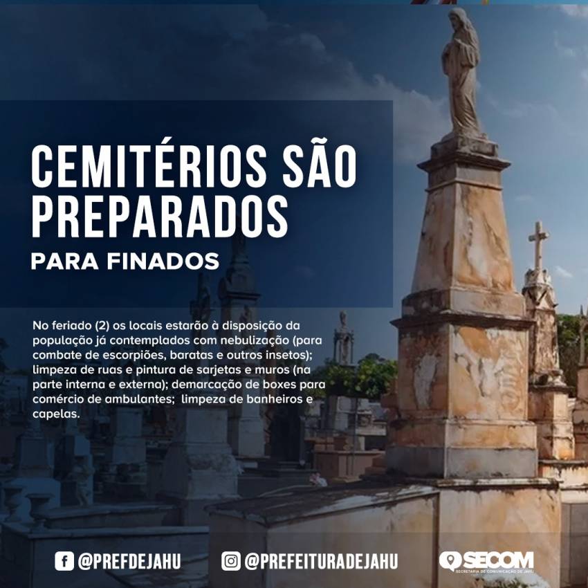 CEMITÉRIOS PREPARADOS PARA FINADOS