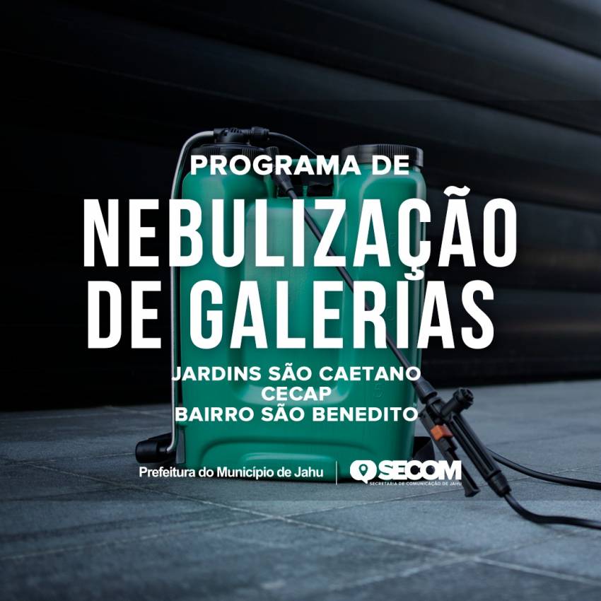 CONFIRA O CRONOGRAMA DO PROGRAMA DE TERMONEBULIZAÇÃO