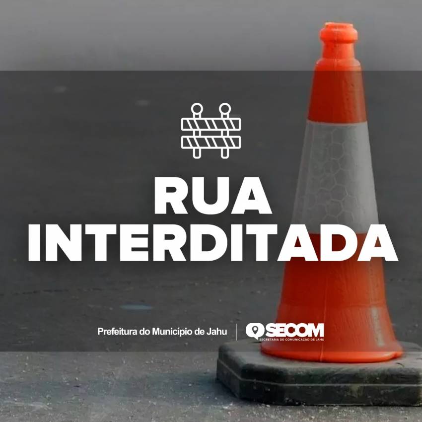 RUAS INTERDITADAS PELA SEMOB