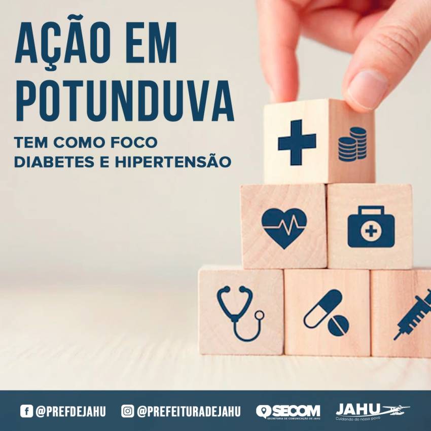 AÇÃO EM POTUNDUVA TEM COMO FOCO DIABETES E HIPERTENSÃO