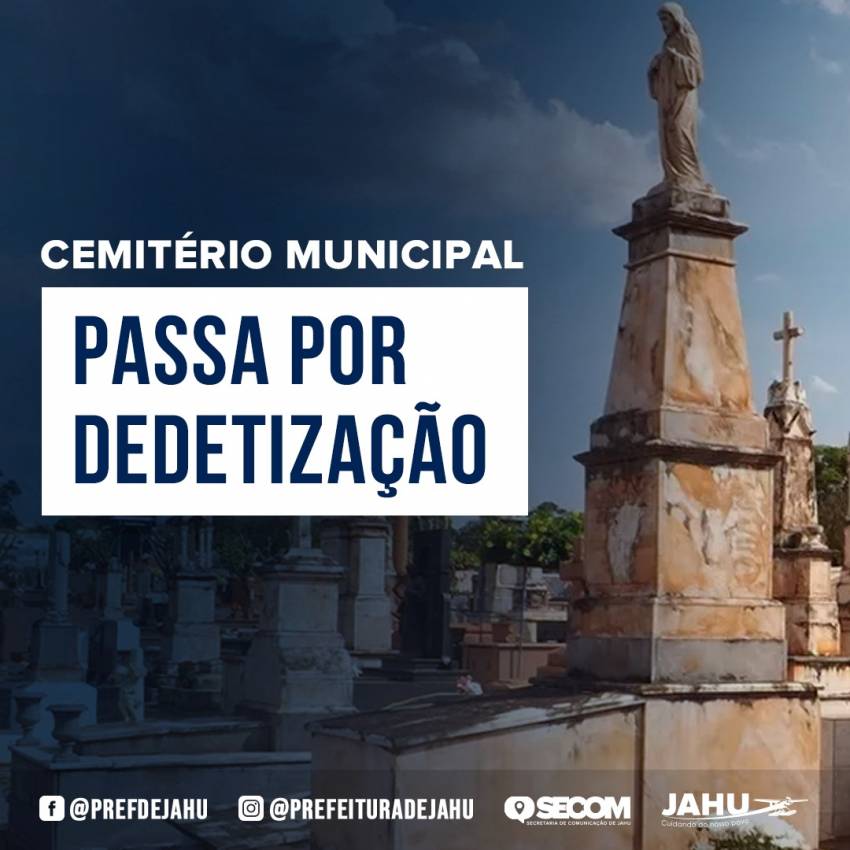 CEMITÉRIO MUNICIPAL ANA ROSA DE PAULA PASSA POR DEDETIZAÇÃO