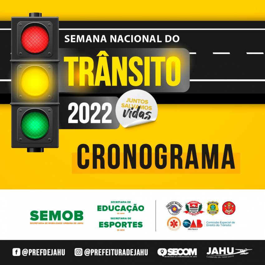 CRONOGRAMA DA SEMANA NACIONAL DO TRÂNSITO