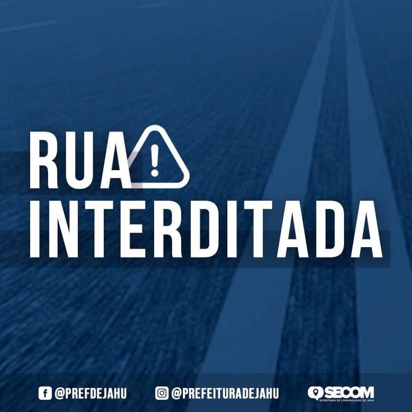 VICINAL JOSÉ MARIA VERDINI TEM TRECHO INTERDITADO QUINTA-FEIRA