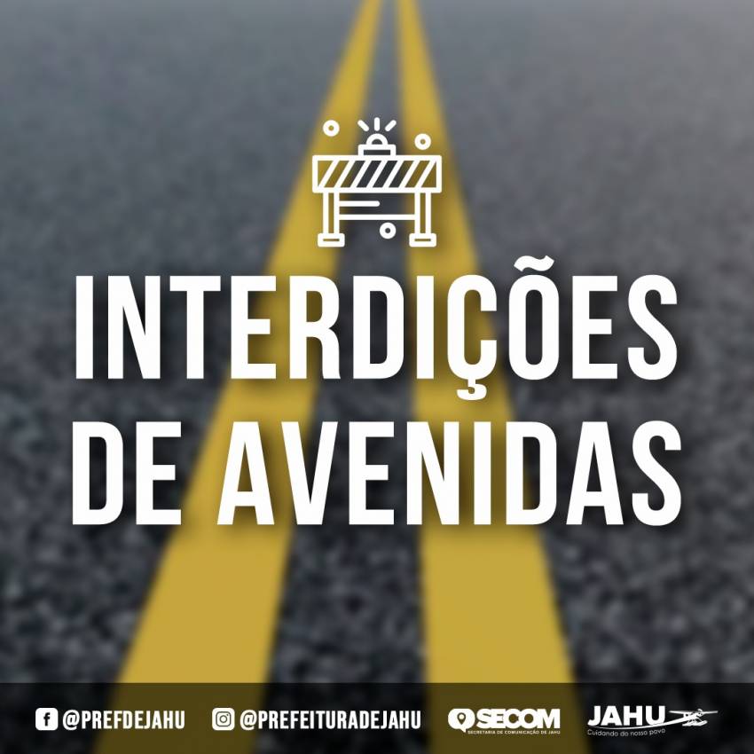 AVENIDAS FREDERICO OZANAN E ALFEU FABRIS SOFRERÃO INTERDIÇÕES PARA OBRAS