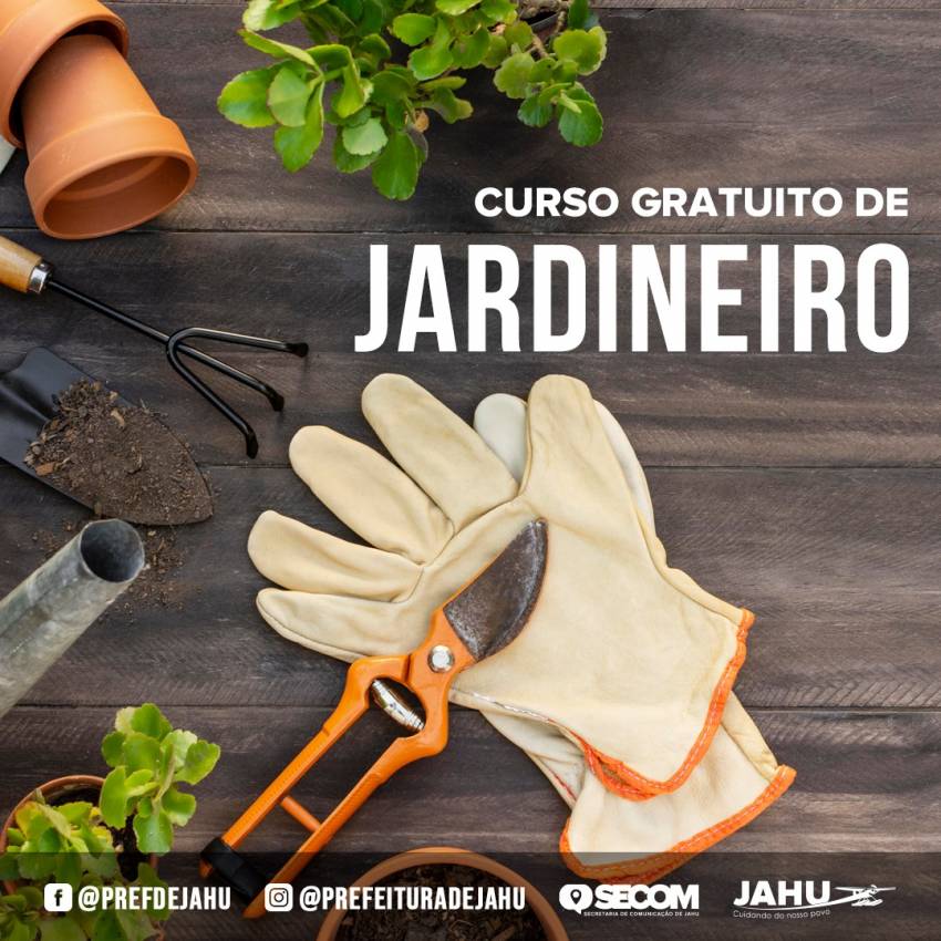CURSO GRATUITO DE JARDINEIRO