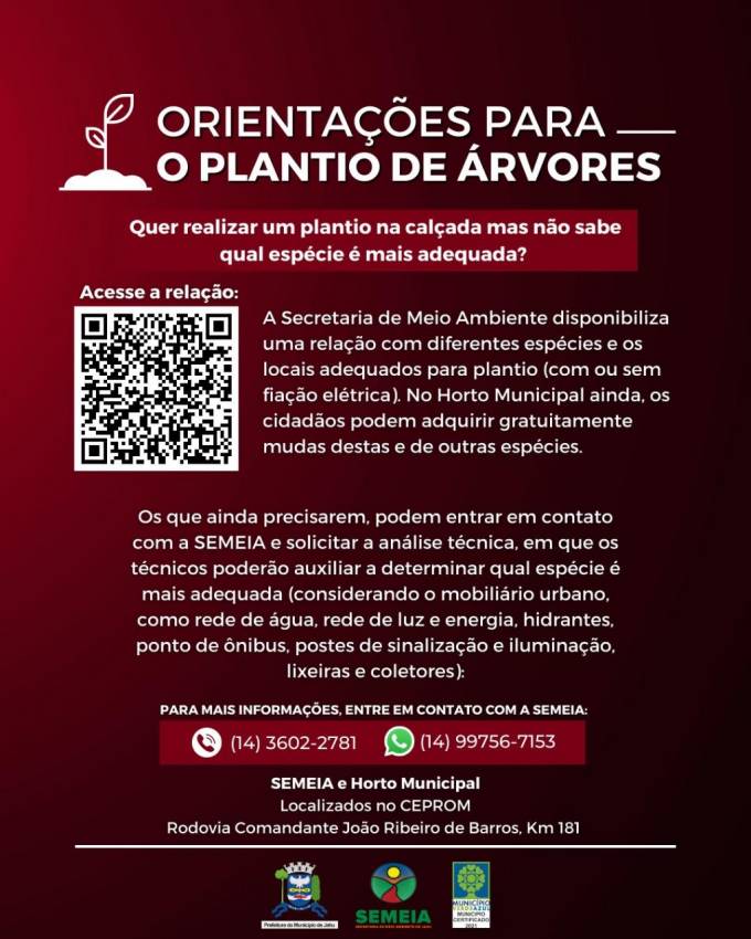 ORIENTAÇÕES DE ÁRVORES ADEQUADAS AO AMBIENTE URBANO