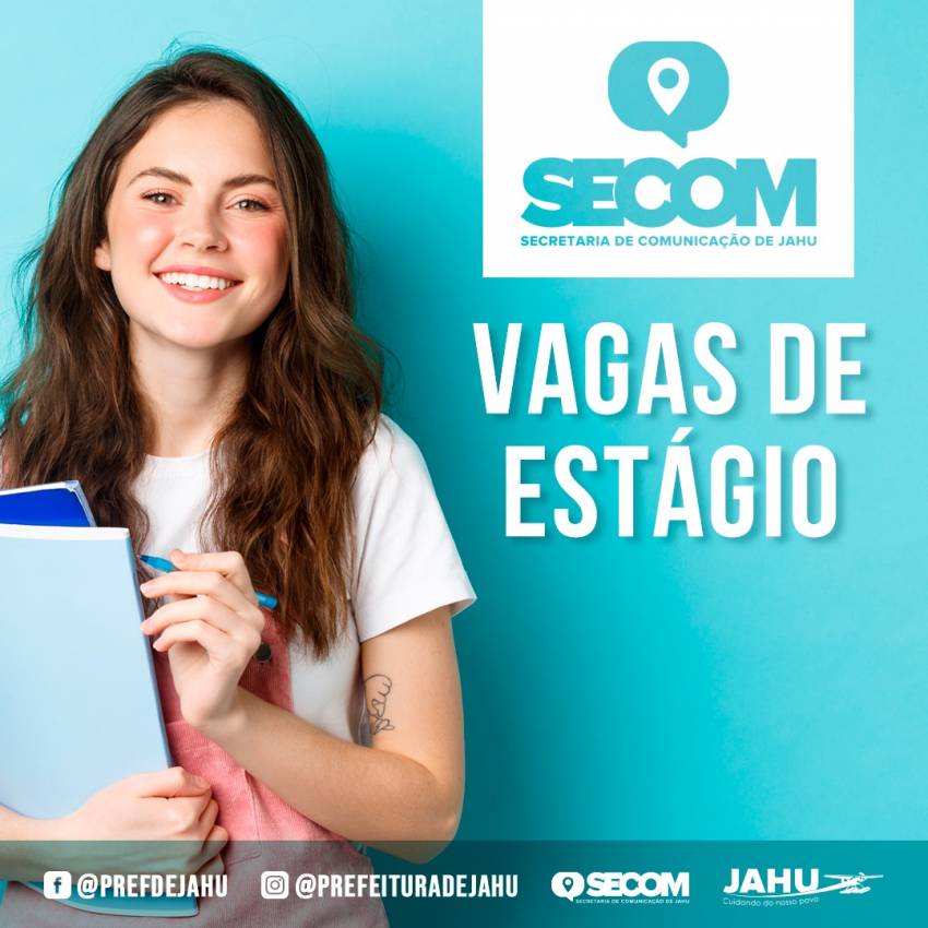 SECOM ABRE PROCESSO SELETIVO PARA CONTRATAÇÃO DE ESTAGIÁRIOS