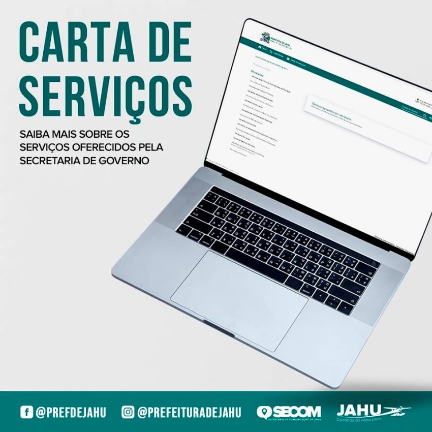 CARTA DE SERVIÇOS: SAIBA MAIS SOBRE OS SERVIÇOS OFERECIDOS PELA SECRETARIA DE GOVERNO