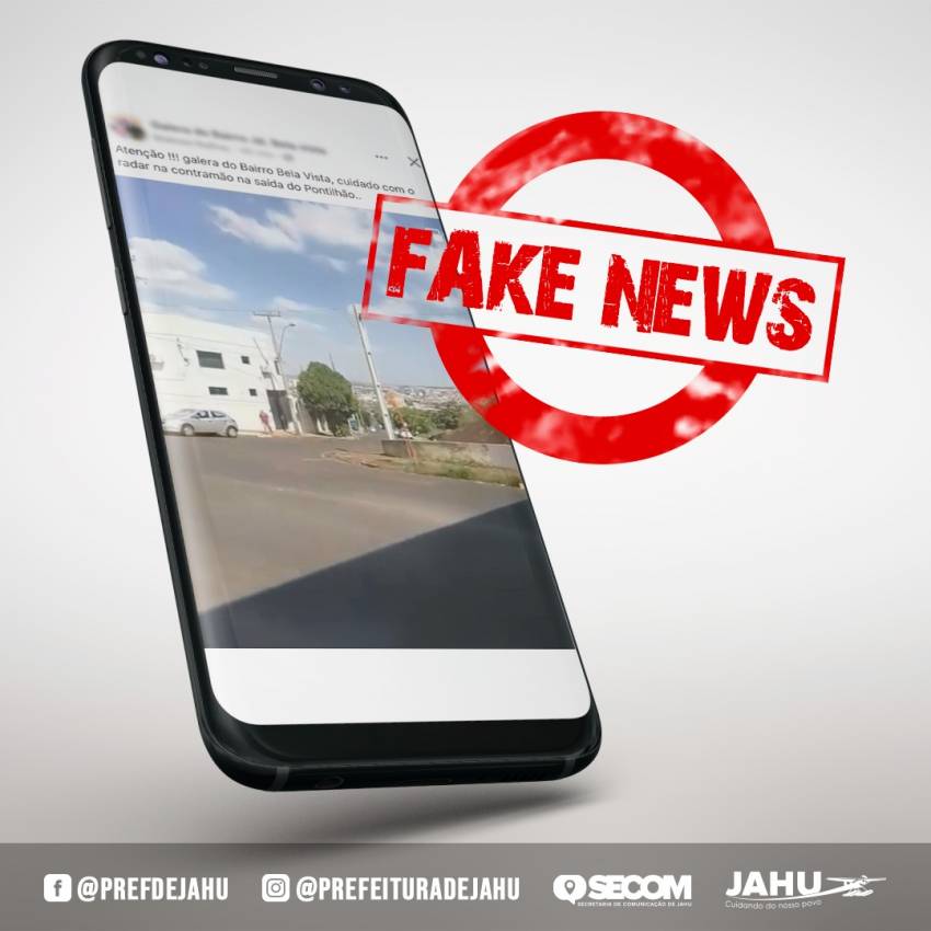 FAKE NEWS: NÃO FORAM INSTALADOS RADARES DE CONTROLE DE VELOCIDADE NA CIDADE