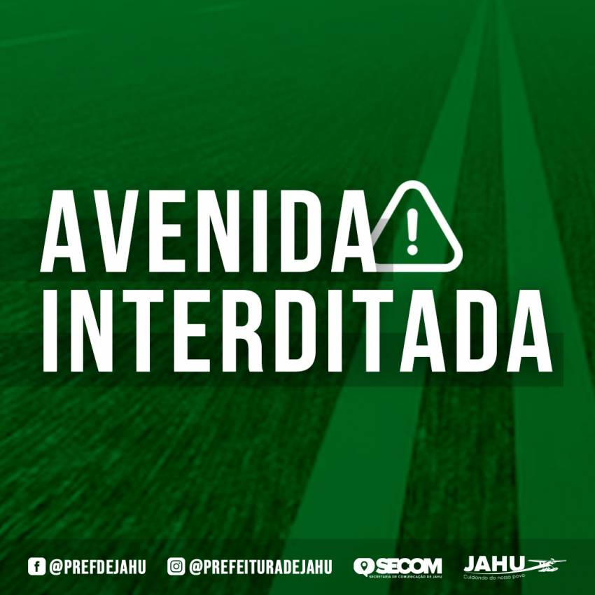 TRECHOS DA AVENIDA JOÃO FERRAZ NETO SERÃO INTERDITADOS PARA RECUPERAÇÃO DA VIA