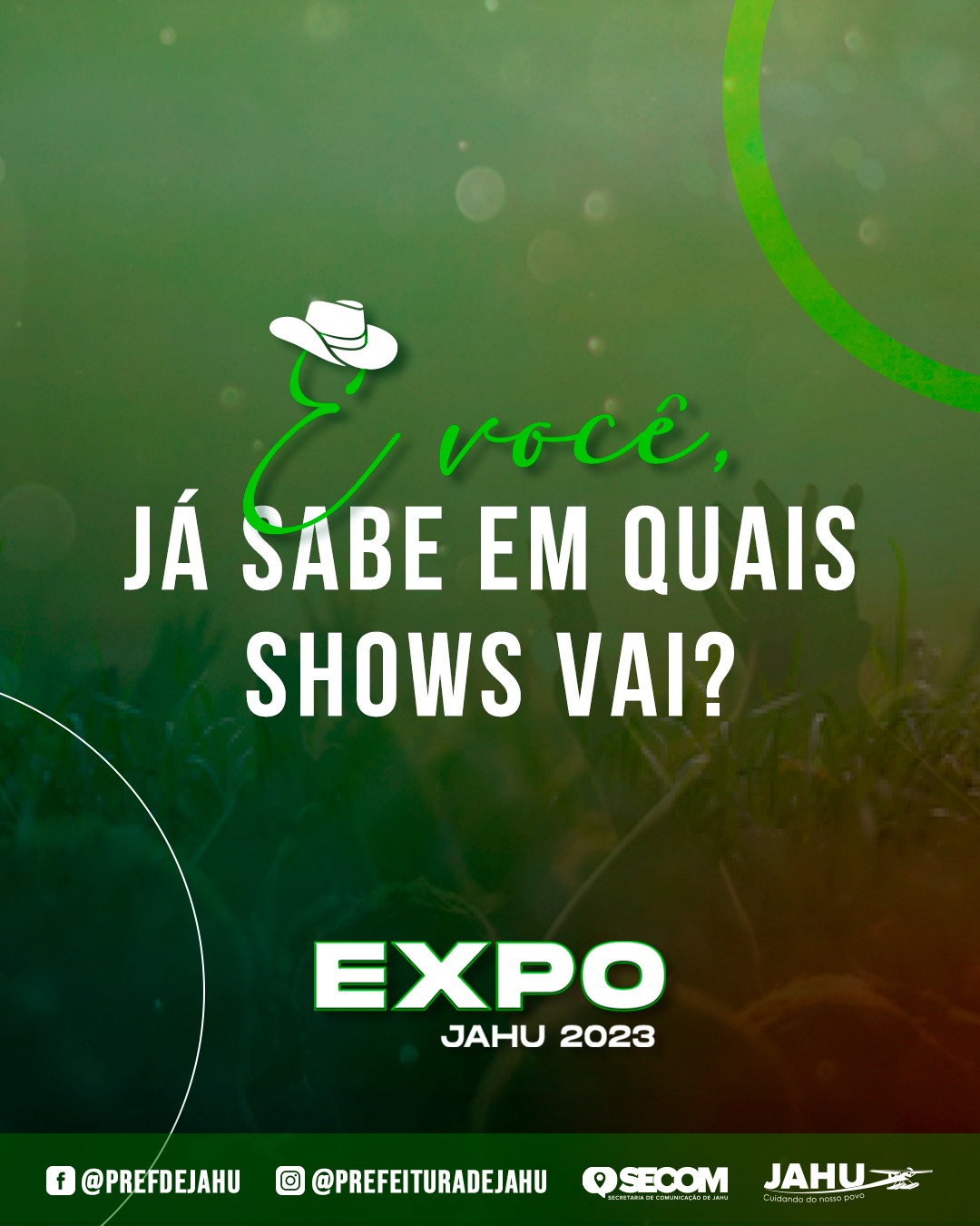 E você, JÁ SABE EM QUAIS SHOWS VAI?