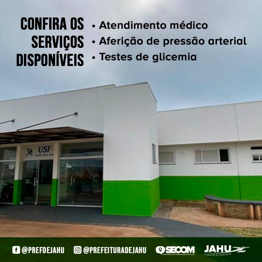 USF BELA VISTA | CONFIRA OS SERVIÇOS DISPONÍVEIS