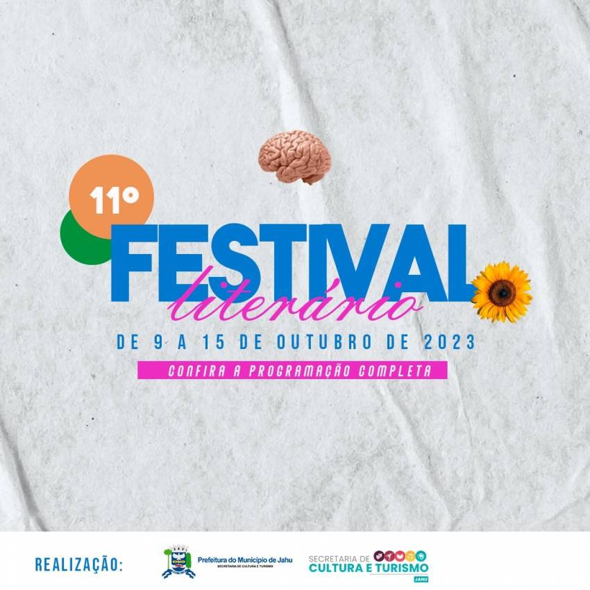 COMEÇA HOJE: FESTIVAL LITERÁRIO
