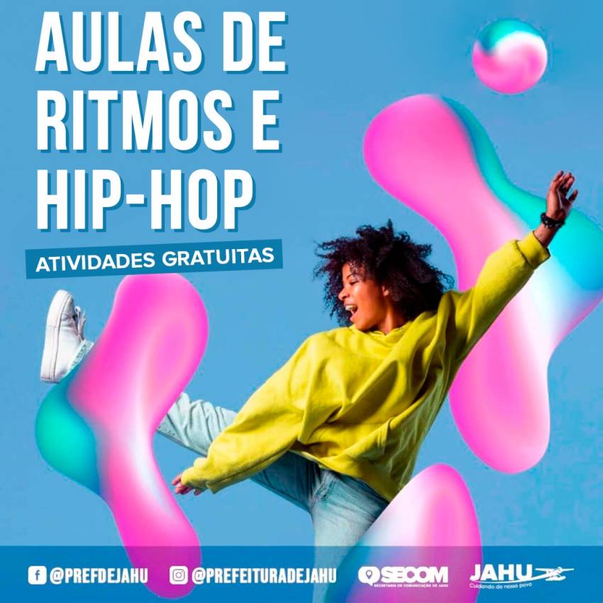 QUER DANÇAR? SE INSCREVA NAS NOSSAS AULAS DE RITMOS E HIP-HOP!