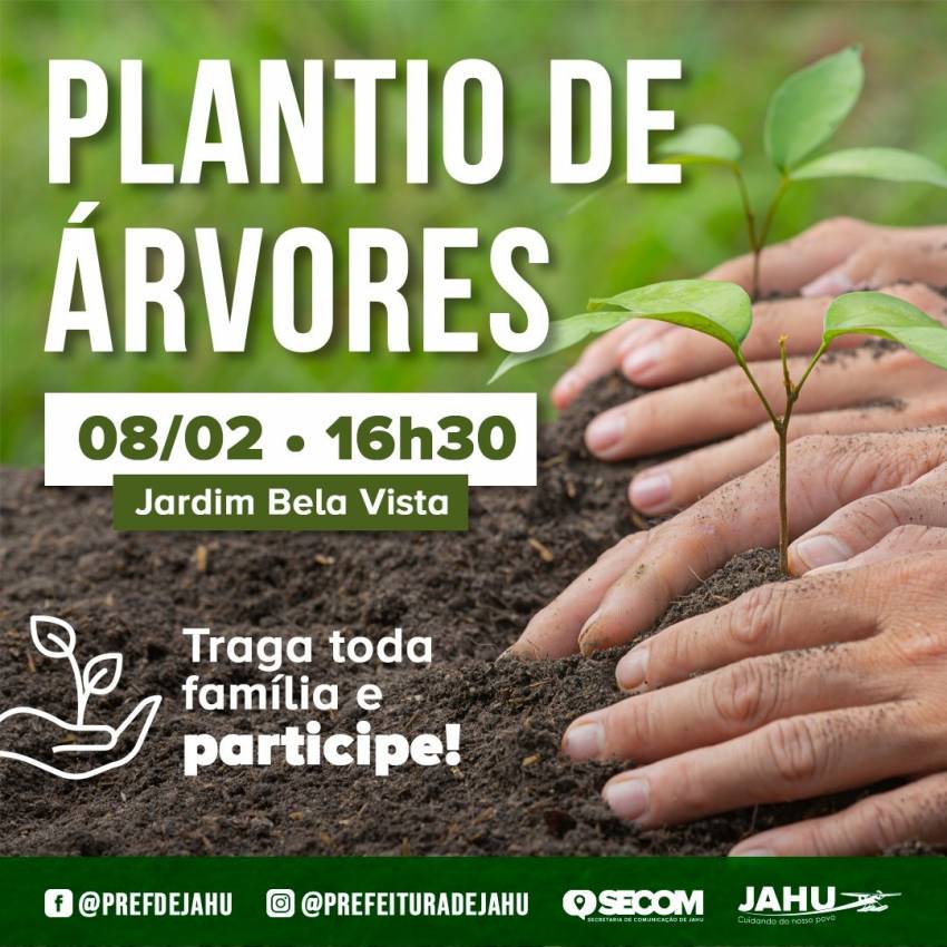 HOJE TEM PLANTIO DE ÁRVORES NO BELA VISTA!