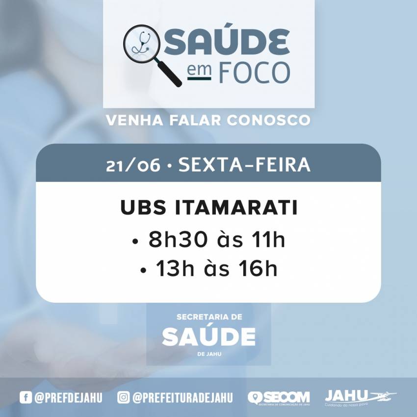 SAÚDE EM FOCO - UBS ITAMARATI