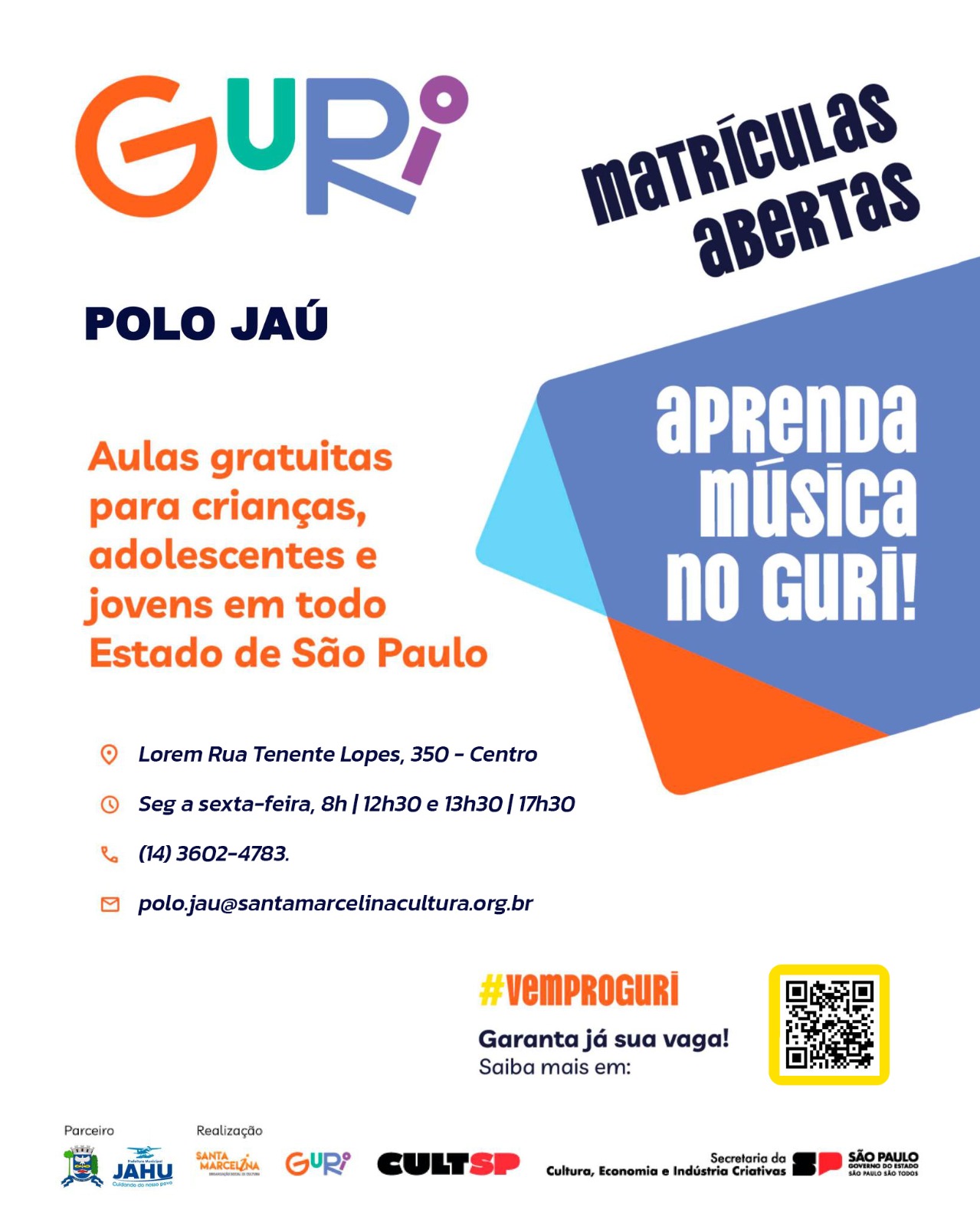 SIGA O SOM: VAGAS ABERTAS PARA CURSO GRAUITO DE MÚSICA!