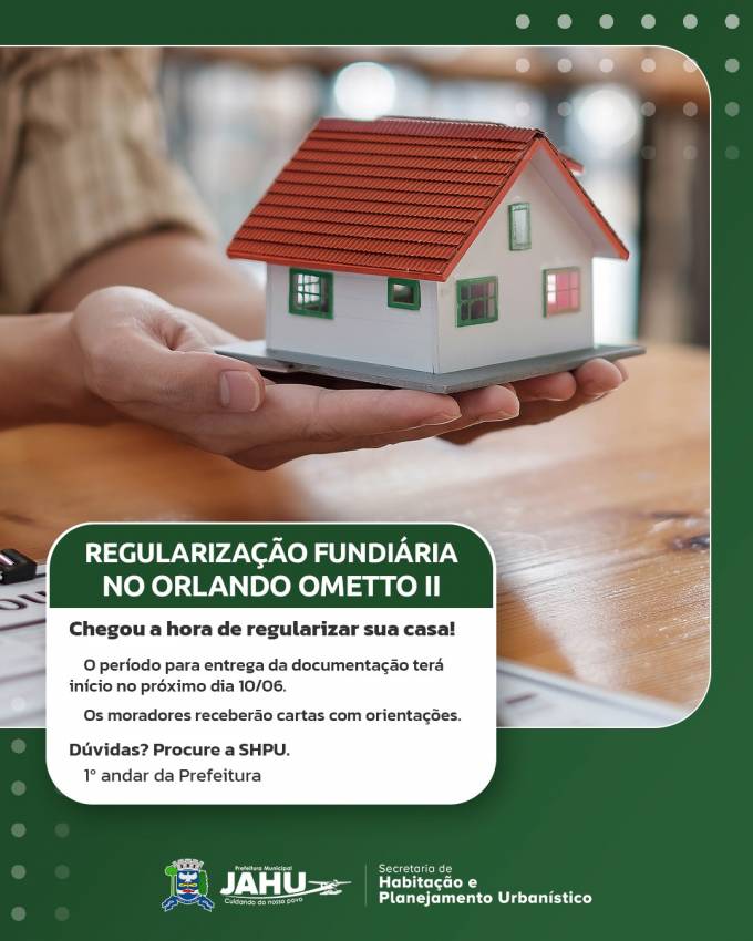 PREFEITURA INICIA PROCESSO DE REGULARIZAÇÃO FUNDIÁRIA DO ORLANDO OMETTO II