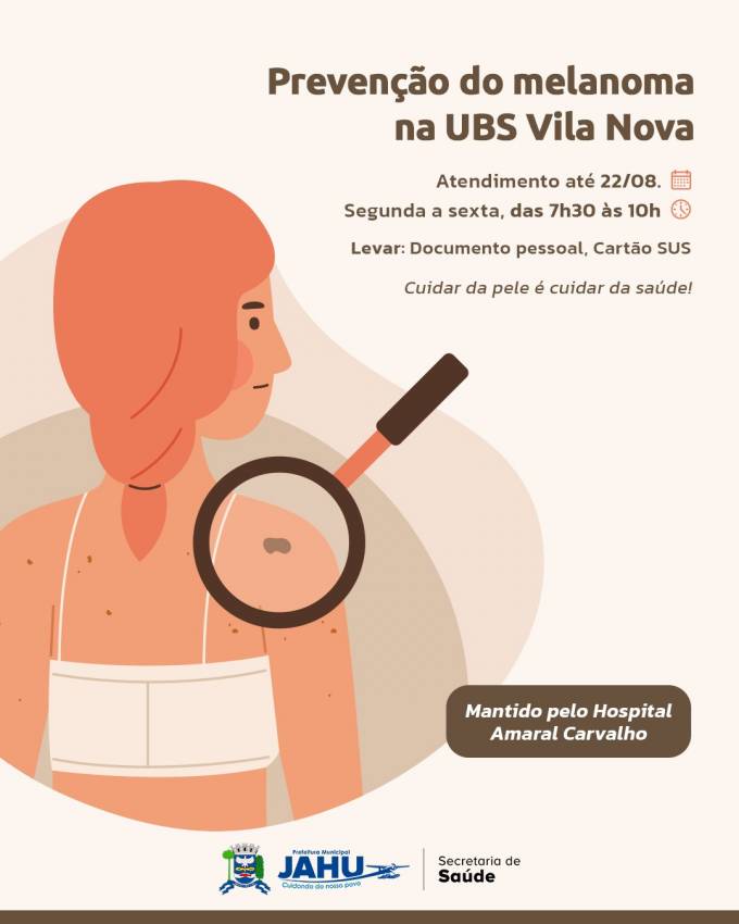 PREVENÇÃO DO MELANOMA NA UBS VILA NOVA
