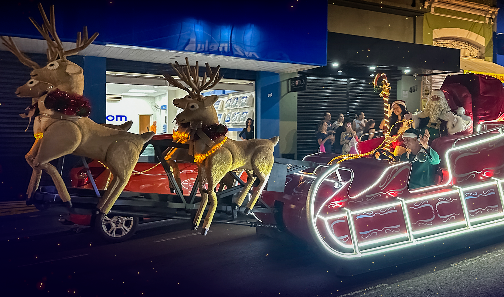 CONFIRA O PERCURSO DO TRENÓ ILUMINADO PELA REGIÃO DOS BAIRROS MARIA LUIZA IV, NOVA JAÚ E SANI