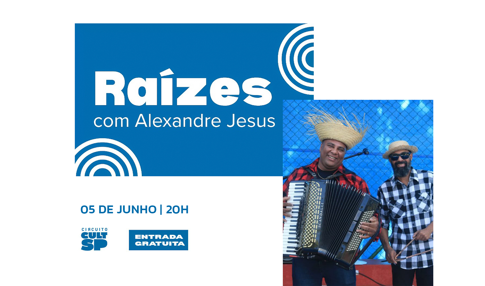 FORRÓ, SANFONA E TRADIÇÃO: SHOW "RAÍZES" PROMETE ANIMAR NOITE DE SEXTA-FEIRA (5)