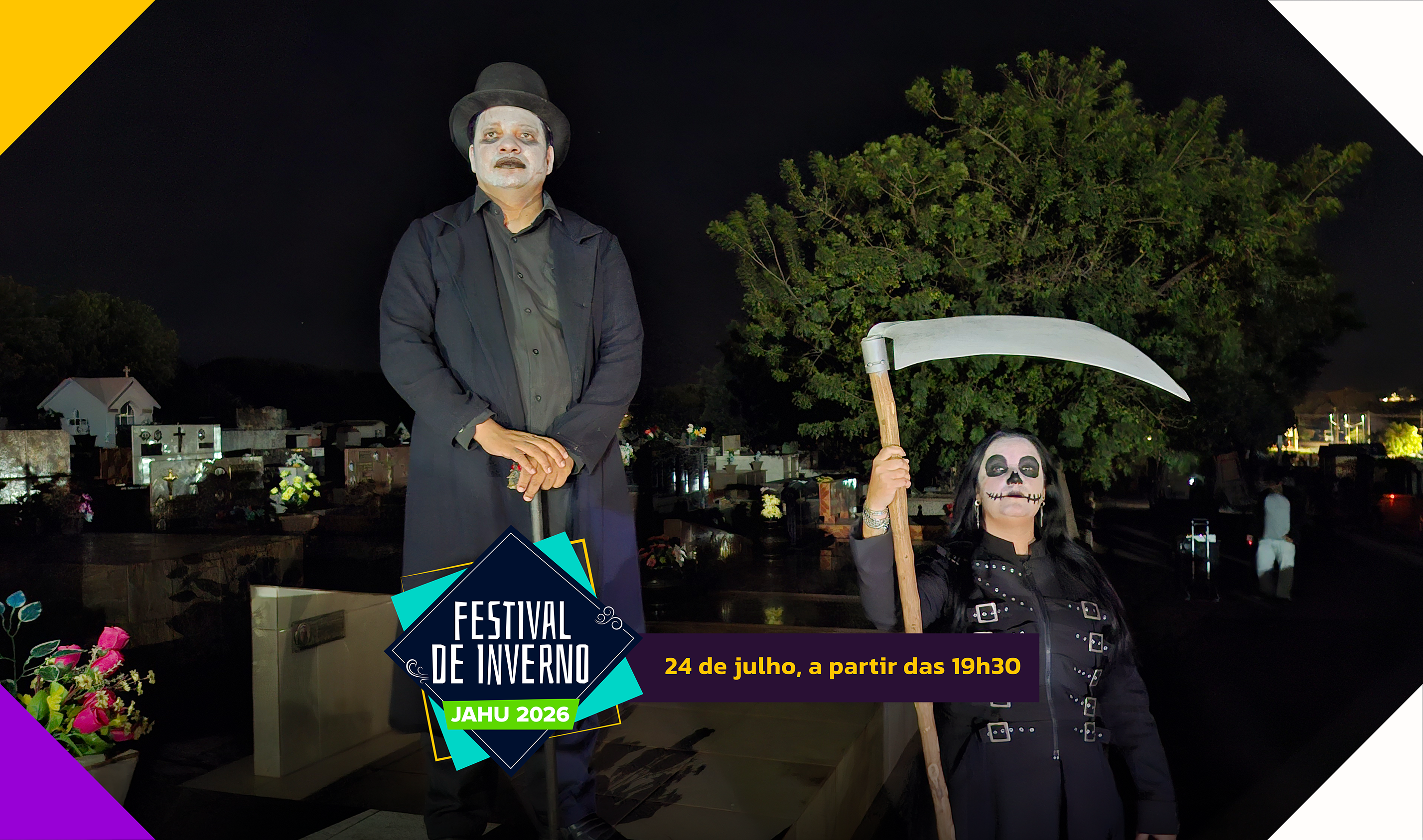 'FESTIVAL DE INVERNO': SARAU DE ARTE CEMITERIAL ACONTECE NESTA SEXTA (24)