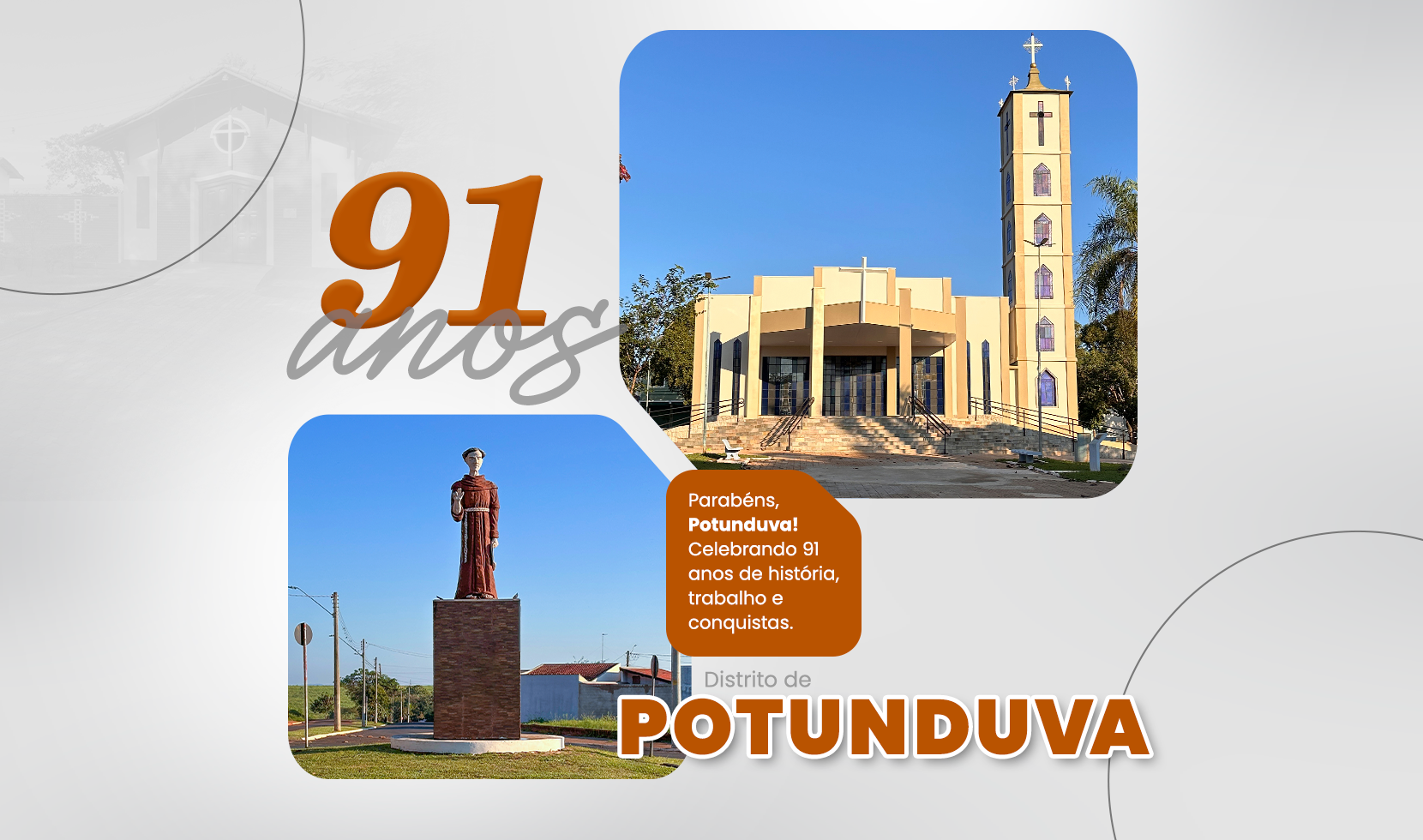 PARABÉNS, POTUNDUVA! SÃO 91 ANOS DE HISTÓRIA