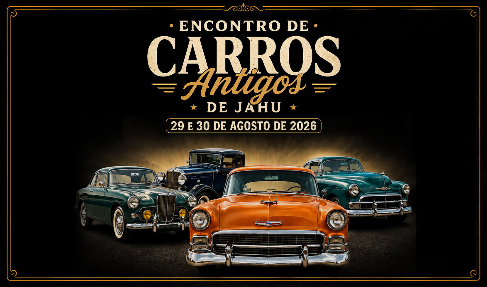 ENCONTRO DE CARROS ANTIGOS: FIM DE SEMANA DE MUITA MÚSICA, HISTÓRIA E NOSTALGIA!