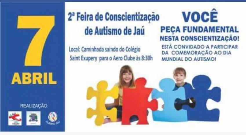 Prefeitura de Jahu participa da 2ª Feira de Conscientização de Autismo de Jaú