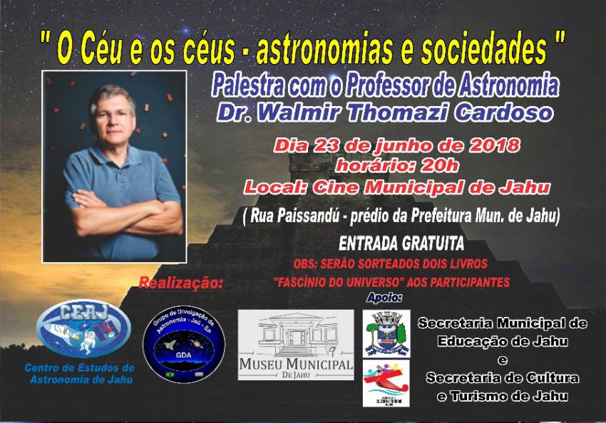 Jahu: palestras inéditas sobre astronomia