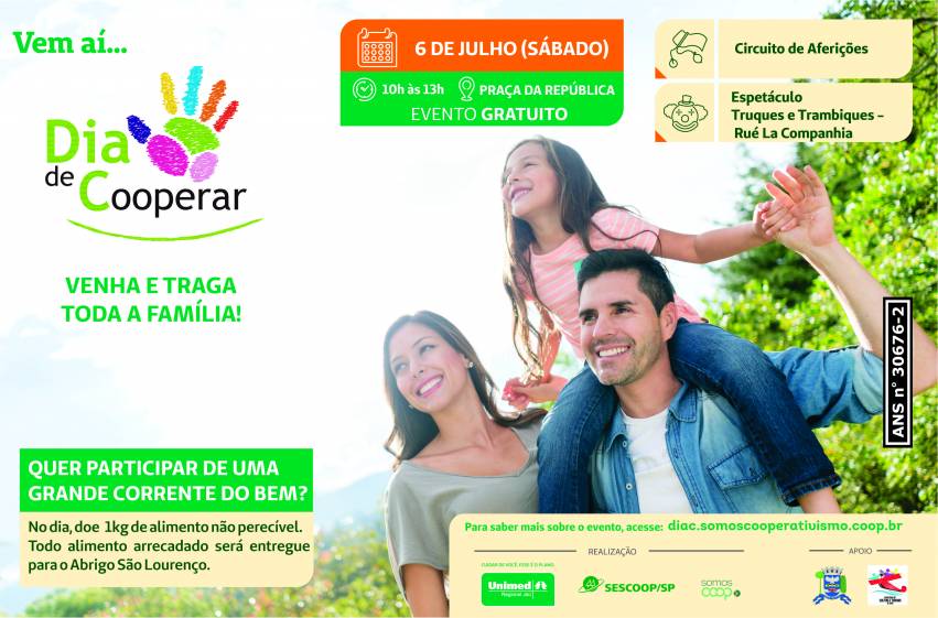 Secretaria de Cultura participa do Dia de Cooperar