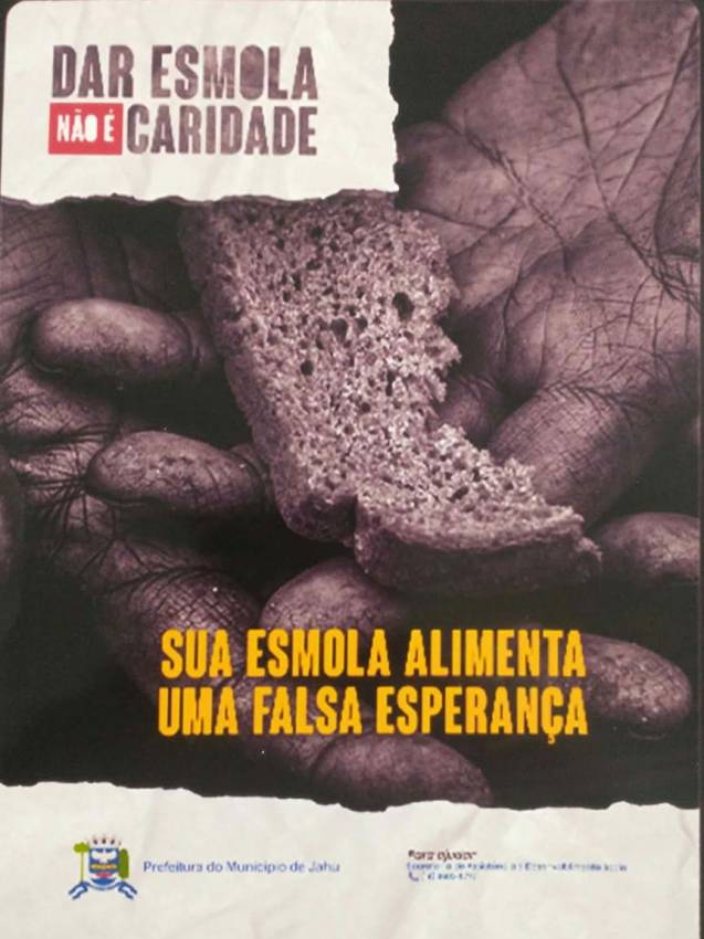SECRETARIA LANÇA CAMPANHA “DAR ESMOLA NÃO É CARIDADE”