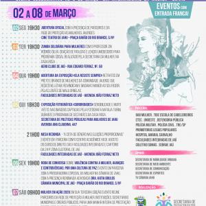Imagem da notícia Prefeitura divulga programação da Semana da Mulher 2020