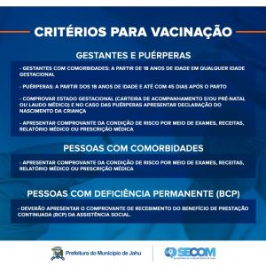 Imagem da notícia CRONOGRAMA DE VACINAÇÃO 11 a 15 de MAIO