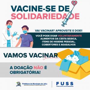 Imagem da notícia JAHU INICIA VACINAÇÃO DE NOVA FAIXA ETARIA CONTRA COVID-19