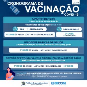 Imagem da notícia VACINAÇÃO PARA ADULTOS A PARTIR DE 30 ANOS COMEÇA AMANHÃ
