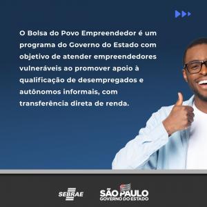 Imagem da notícia 'BOLSA EMPREENDEDOR' SEGUE COM INSCRIÇÕES ABERTAS