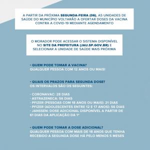 Imagem da notícia UNIDADES DE SAÚDE VOLTAM A DISPONIBILIZAR VACINA CONTRA A COVID-19