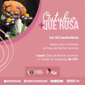 Imagem da notícia OUTUBRO MAIS QUE ROSA APRESENTA 'DIA DA BELEZA' E TEATRO