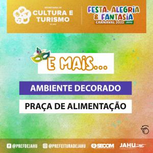 Imagem da notícia Nossa festa estará repleta de atrações para animar o Carnaval 2023 no Distrito de Potunduva
