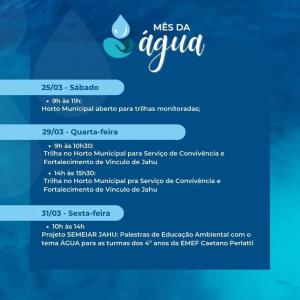 Imagem da notícia PREFEITURA COMEMORA O DIA DA ÁGUA COM MUITAS ATIVIDADES