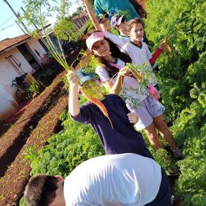 Imagem da notícia HORTA DO JARDIM ITAMARATI RECEBE VISITA DE ESTUDANTES
