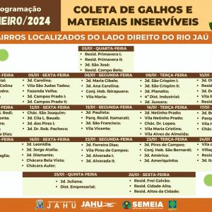 Imagem da notícia JAHU MAIS LIMPA: RECOLHA DE GALHOS E INSERVÍVEIS CONTINUA