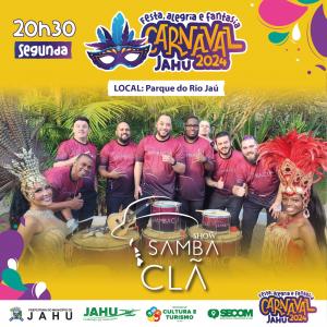 Imagem da notícia Nosso carnaval tá chegando!!! Serão 4 dias de muita festa, alegria e fantasia com atrações para toda a família.