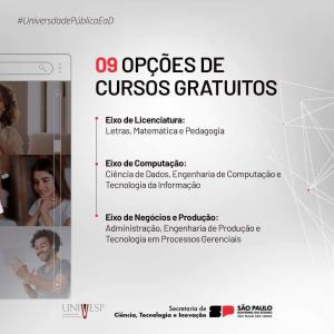 Imagem da notícia ÚLTIMA SEMANA PARA INSCRIÇÕES NO VESTIBULAR DA UNIVESP