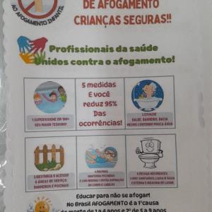 Imagem da notícia PREVENÇÃO DE AFOGAMENTO É TEMA DE PALESTRA NA UBS PIRES I